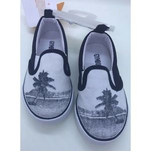 Gymboree Palm Tree Slip On Sneakers Toddler Size 6 Boy's